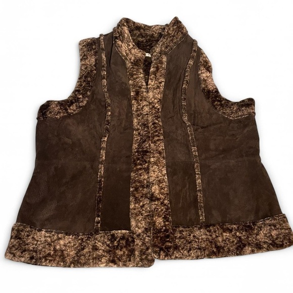 Dress Barn Brown Vest - Picture 1 of 5